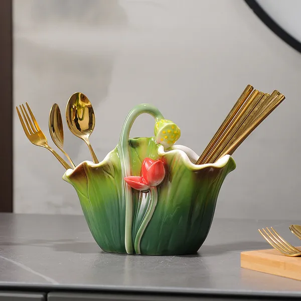 Spoon holder Box Lotus Leaf