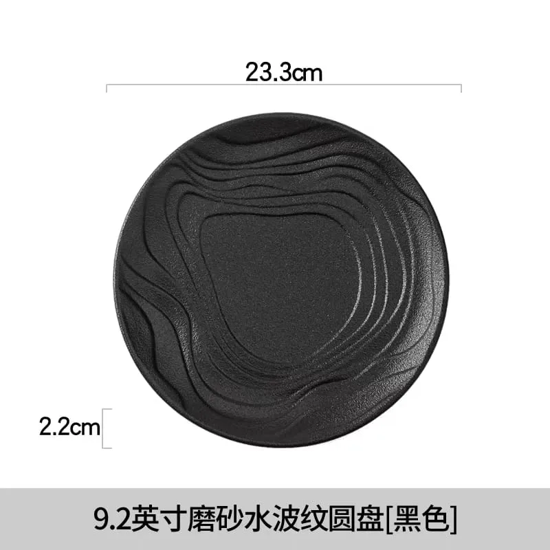 Unique design plate black