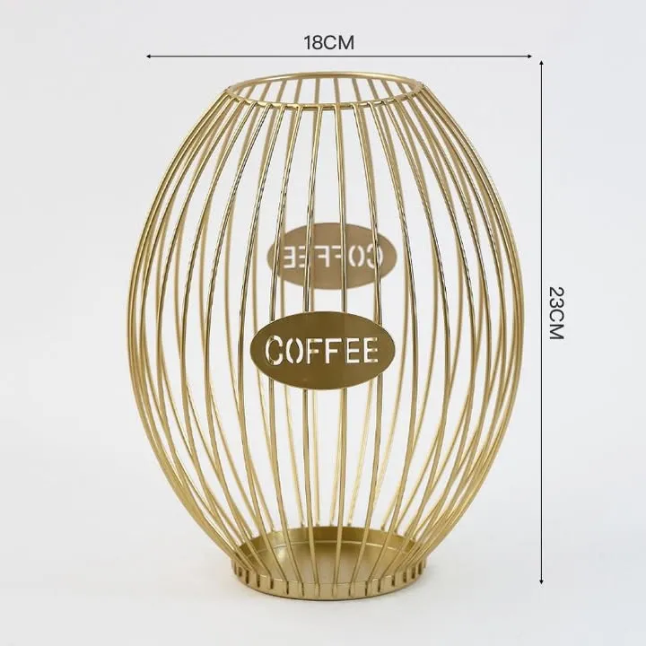 Letter Lantern Coffee Rack Large-Gold