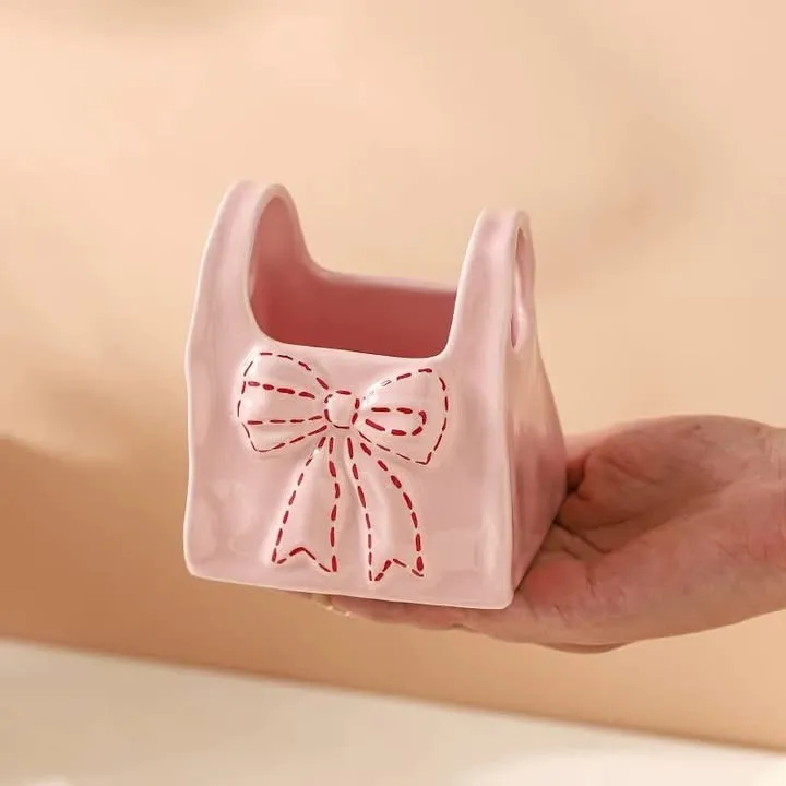 Bow bag (pink)