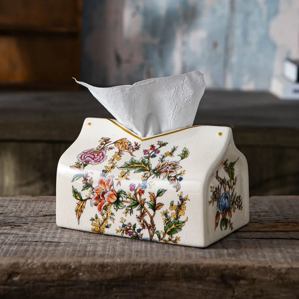 Premium Tissu holder Flower print