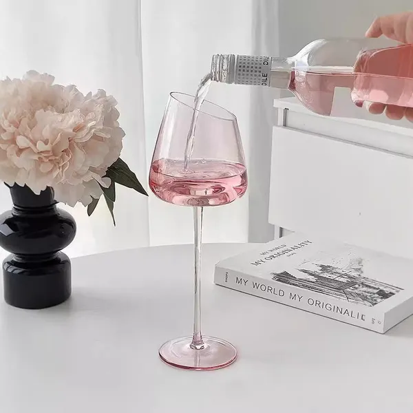 Scandinavian Ins Pink Flamingo Glass Red Wine Glass