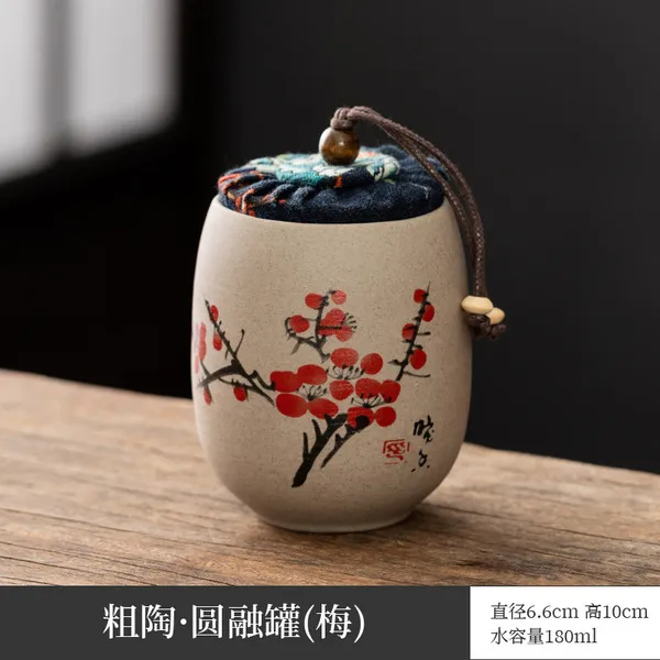Stoneware round melting jar