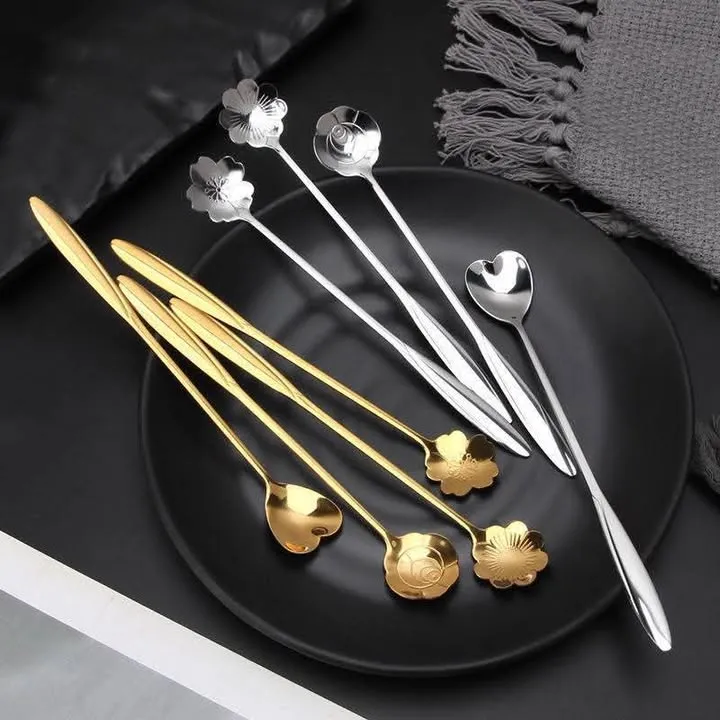 8 Pis flower spoon ...same as pictire