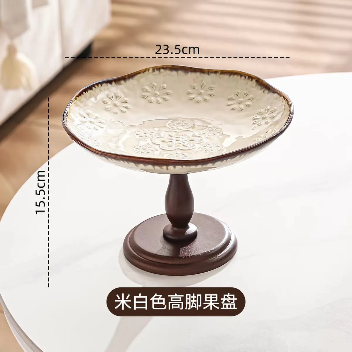 white colour fruits bowl