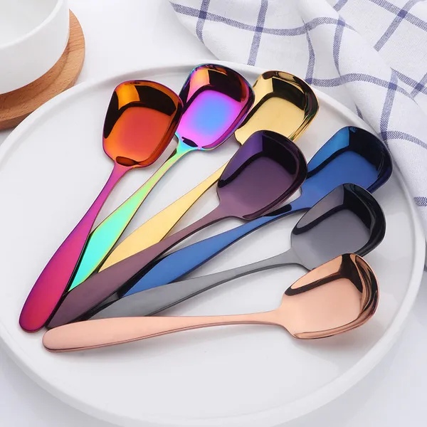 7 Pis 7 colour curry spoon