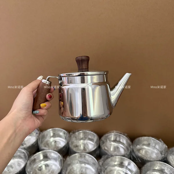 316 steel walnut small oil pot