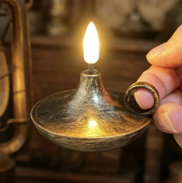 Electronic Candle Lamp Old object oil lamp 7*7*7cm